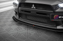 Mitsubishi Lancer EVO X 2007-2015 Street Pro Frontsplitter / Frontläpp + Splitters Maxton Design