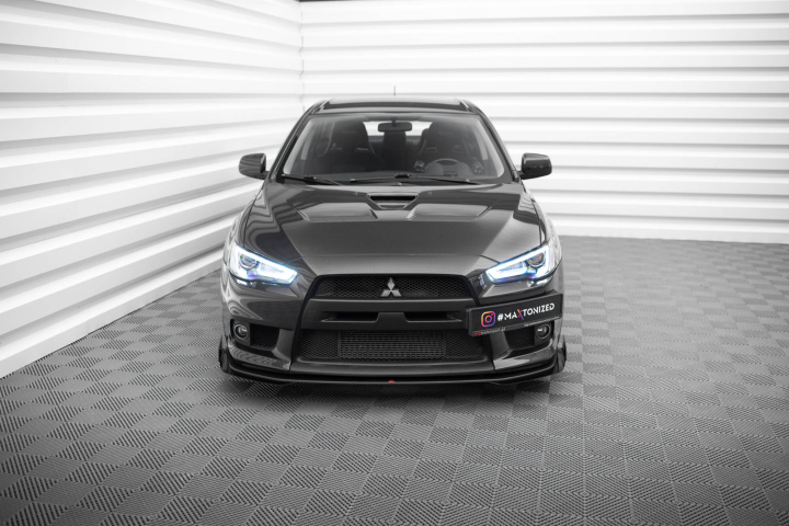 Mitsubishi Lancer EVO X 2007-2015 Street Pro Frontsplitter / Frontläpp + Splitters Maxton Design i gruppen Välj bilmodell / Mitsubishi / EVO X 07+ / Styling hos DDESIGN Scandinavia AB (MILA10EVOCNC-FD4BRBFSF1G)
