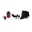 Honda Civic Si 07-10 Svart Wrinkle Luftfilterkit / Sportluftfilter Med Värmeplåt Mishimoto