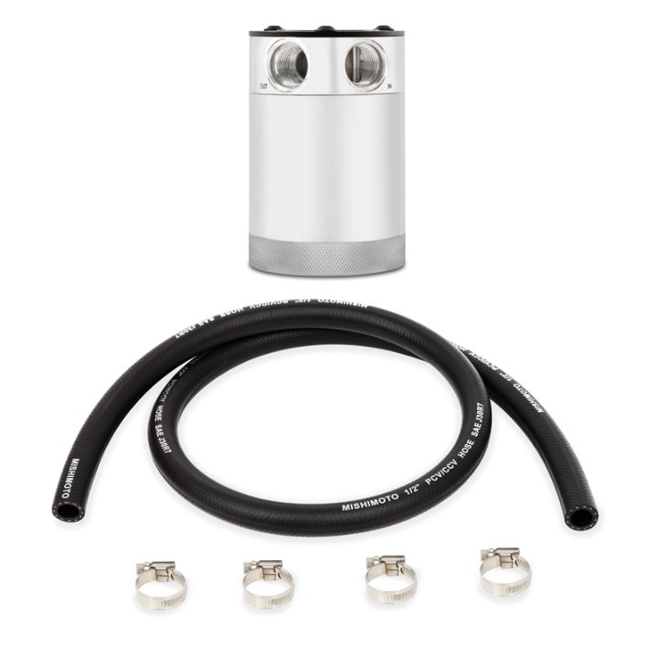 MMBCC-CBTWO-P Universal Compact Oljecatchtank-kit 2-Port Polerad Mishimoto