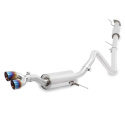 Ford Fiesta ST Resonated Catback Avgassystem 2014-2019 Burnt Tips Mishimoto