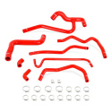 05-10 Mustang V6 Kylarslangar & Värmepaket Silikonslangskit Röd Mishimoto