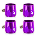 Aluminium -12AN Slangände Överdrag Med Klamma Purple Mishimoto