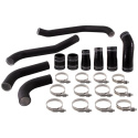 Ford F-150 3.5L EcoBoost Varm-sida Intercooler Rör-kit 2017+ Wrinkle Svart Mishimoto
