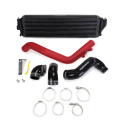 Honda Civic Type R Intercooler Kit 2017+ Svart Med Wrinkle Röd Pipes Mishimoto