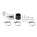 17-19 GM L5P Duramax Intercooler Kit Svart+ Polerade Rör Mishimoto
