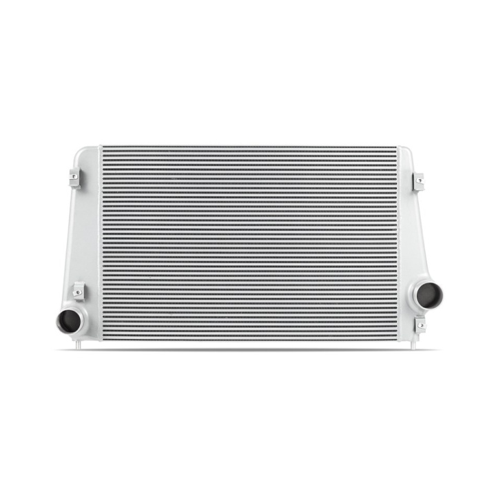 MMINT-DMAX-17KSLBK 17-19 GM L5P Duramax Intercooler Kit Silver Med Wrinkle Svarta Rör Mishimoto