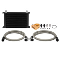 Universal Termostatstyrt Oljekylarkit Svart 25 Raders Mishimoto