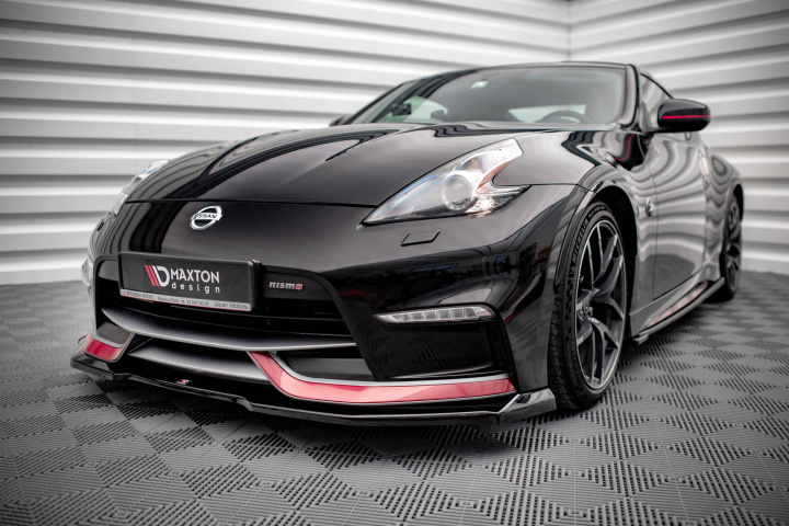 Nissan 370Z Nismo Facelift 2014-2020 Frontsplitter / Frontläpp V.1 Maxton Design i gruppen Välj bilmodell / Nissan / 350Z Z33 2003-2009 / Styling hos DDESIGN Scandinavia AB (NI-370Z-NISMO-FD1G)