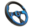 NRG Pilota \'\'Racestyle\'\' 320mm Svart/Blå Sportratt
