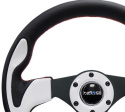 NRG Pilota \'\'Racestyle\'\' 320mm Svart/Vit Sportratt