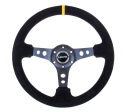 NRG Moccaratt med Svart Centrum / Gul Centermarkering 350mm (3\'\' Djup)