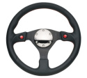 NRG Läderratt med Dubbla Knappar 320mm
