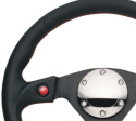 NRG Läderratt med Dubbla Knappar 320mm