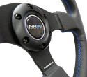 NRG Läderratt med Blåa Sömmar 320mm
