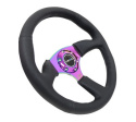 NRG Läderratt med Neochrome Centrum 350mm (2.5\'\' Djup)