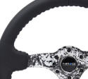 NRG Läderratt med \'\'Digital Camo\'\' Centrum / Svarta Baseballsömmar 350mm (3\'\' Djup)
