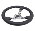 NRG Läderratt med \'\'Digital Camo\'\' Centrum / Svarta Baseballsömmar 350mm (3\'\' Djup)