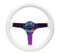 NRG Vit Träratt med Neochrome Centrum 350mm (3\'\' Djup)