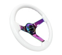 NRG Vit Träratt med Neochrome Centrum 350mm (3\'\' Djup)