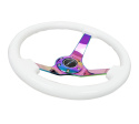 NRG Vit Träratt med Neochrome Centrum 350mm (3\'\' Djup)