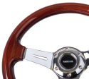 NRG Classic Wood Grain Med Kromcentrum 330mm