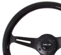 Classic Träratt 350mm 3-ekrad Svart Centrum Svart Ratt NRG