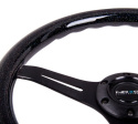 Träratt 350mm 3-ekrad Mattsvart Centrum Glittrig Svart Ratt NRG
