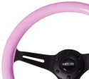 Classic Träratt 330mm 3-ekrad Mattsvart Centrum Rosa Ratt NRG