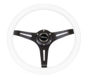 Classic Träratt 350mm 3-ekrad Svart Centrum Vit Ratt NRG