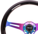 Träratt 350mm 3-ekrad Neo-Chrome Centrum Svart Ratt NRG