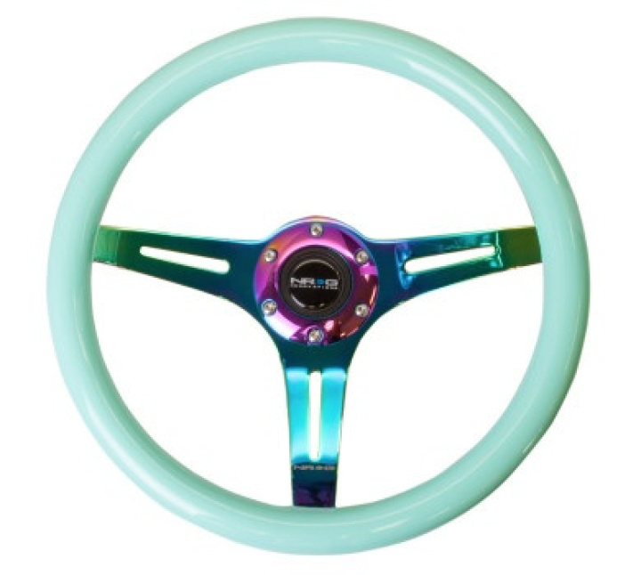NRG-ST-015MC-MF Träratt 350mm 3-ekrad center Neochrome Centrum Minty Fresh NRG
