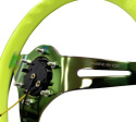 Classic Träratt 350mm 3-ekrad Neochrome Centrum Neon Gul Ratt NRG