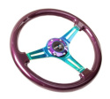 Träratt 350mm 3-ekrad Neo-Chrome Centrum Lila Ratt NRG