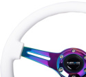Träratt 350mm 3-ekrad Neo-Chrome Centrum Vit Ratt NRG