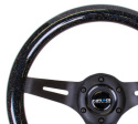 Träratt 310mm 3-ekrad Mattsvart Centrum Svart Glittrig NRG