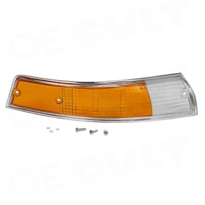 Porsche 911 1965-1973 Blinkersglas Fram Höger Vit/Gul OE-Cult i gruppen Välj bilmodell / Porsche / Äldre modeller / Reservdelar hos DDESIGN Scandinavia AB (OEC-P01211)