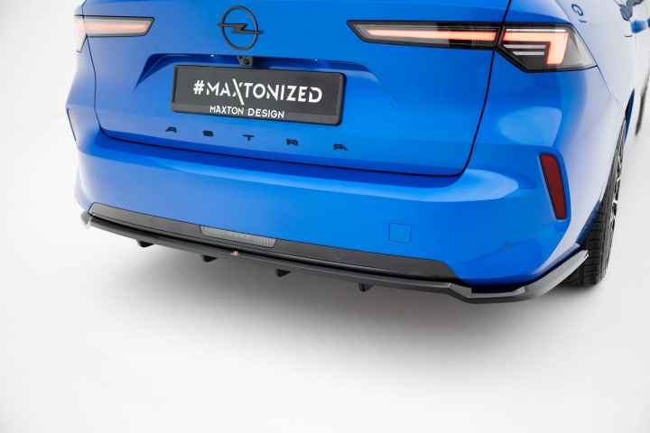 Opel Astra Sports Tourer L (MK6) 2022+ Bakre Splitter (Med Splitters) Maxton Design i gruppen Välj bilmodell / Opel / Astra L 2022+ hos DDESIGN Scandinavia AB (OP-AS-L-ST-RD1GRD2G)