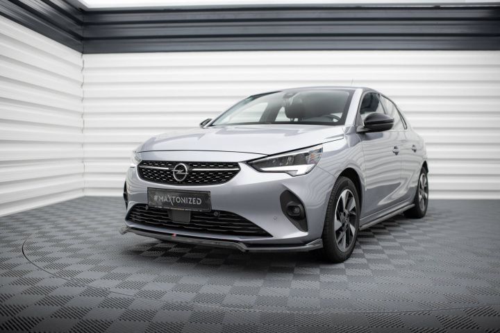 Opel Corsa F (MK6) 2019+ Frontläpp / Frontsplitter V.2 Maxton Design i gruppen Välj bilmodell / Opel / Corsa F 2019+ hos DDESIGN Scandinavia AB (OP-CO-F-FD2G)