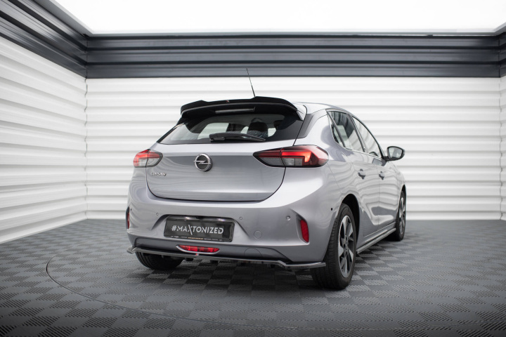 Opel Corsa F (MK6) 2019+ Bakre Splitter / Diffuser Maxton Design i gruppen Välj bilmodell / Opel / Corsa F 2019+ hos DDESIGN Scandinavia AB (OP-CO-F-RD1G-RD2G)