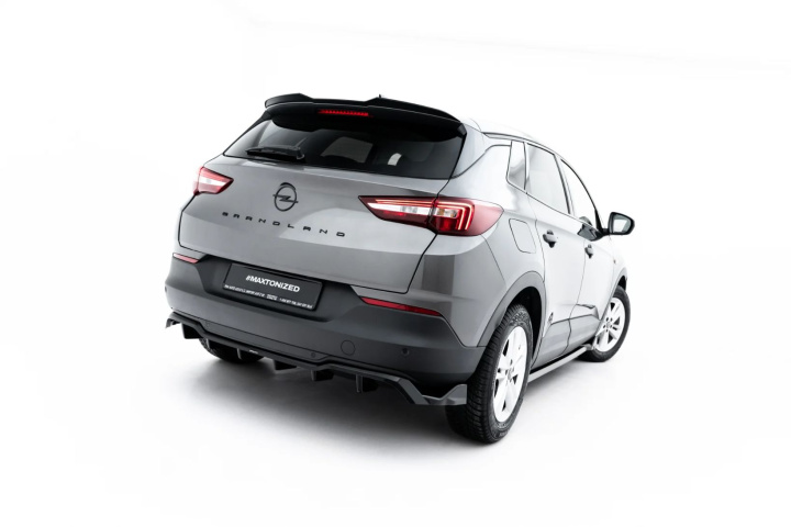 Opel Grandland Mk1 2017-2021 Bakre Splitter (med vertikala ribbor) Maxton Design i gruppen Välj bilmodell / Opel / Grandland 2017+ hos DDESIGN Scandinavia AB (OP-GL-1-RD1G-RD2G)
