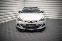 Opel Astra GTC OPC-Line J 2009-2020 Street Pro Frontläpp / Frontsplitter V.1 + Flaps Svart/Röd + Blanka Flaps Maxton Design