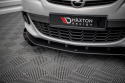 Opel Astra GTC OPC-Line J 2009-2020 Street Pro Frontläpp / Frontsplitter V.1 + Flaps Svart/Röd + Blanka Flaps Maxton Design