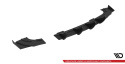 Opel Astra GTC OPC-Line J 2009-2020 Street Pro Bakre Diffuser + Flaps Svart/Röd + Blanka Flaps Maxton Design