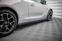Opel Astra GTC OPC-Line J 2009-2020 Street Pro Sidoextensions + Flaps Svart/Röd + Blanka Flaps Maxton Design