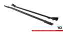 Opel Astra GTC OPC-Line J 2009-2020 Street Pro Sidoextensions + Flaps Svart/Röd + Blanka Flaps Maxton Design
