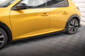 Peugeot 208 GT Mk2 2019+ Sidoextensions + Splitters V.1 Maxton Design 