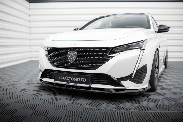 Peugeot 308 GT (inkl. SW) Mk3 2021+ Frontsplitter V.1 Maxton Design i gruppen Välj bilmodell / Peugeot / 308 / Styling hos DDESIGN Scandinavia AB (PE-308-3-GT-SW-FD1G)
