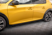 Peugeot 208 GT Mk2 2019+ Street Pro Sidoextensions + Splitters V.1 Maxton Design