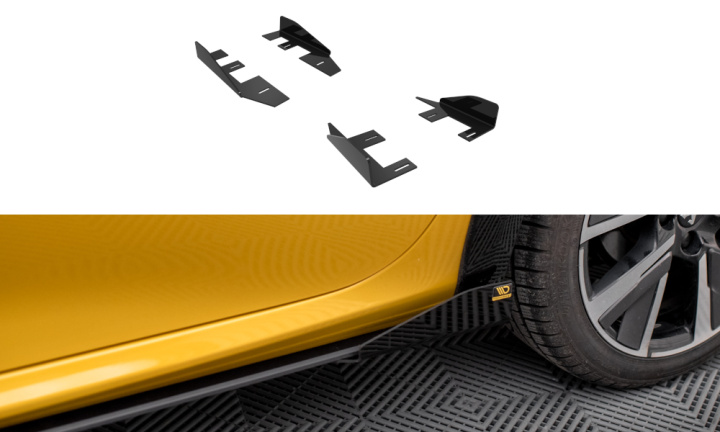 Peugeot 208 GT MK2 2019+ Add-On Splitters Maxton Design i gruppen Välj bilmodell / Peugeot / 208 hos DDESIGN Scandinavia AB (PE2082GTCNC-SF1G)